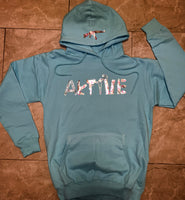 Exclusive turquoise hoodie