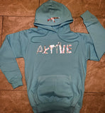 Exclusive turquoise hoodie