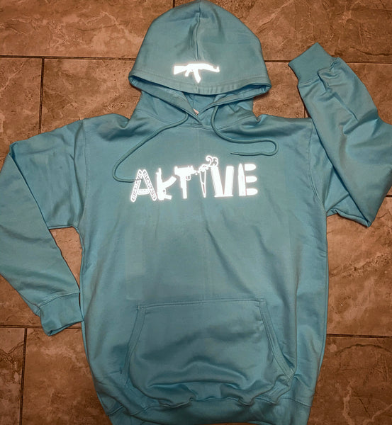 Exclusive turquoise hoodie